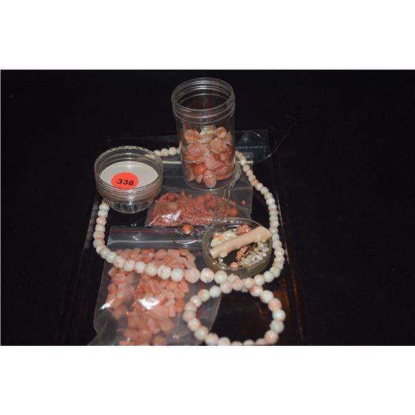 COLLECTION OF CORAL BEADS