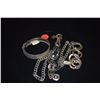 Image 1 : STERLING SILVER BRACELETS (99 G) (5 PCS)
