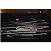 Image 1 : STERLING SILVER CHAIN NECKLACES (87 G) (10 PCS)