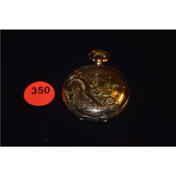 14K ROLLED GOLD ELGIN POCKET WATCH, FAHYS MONARCH 1886-1898