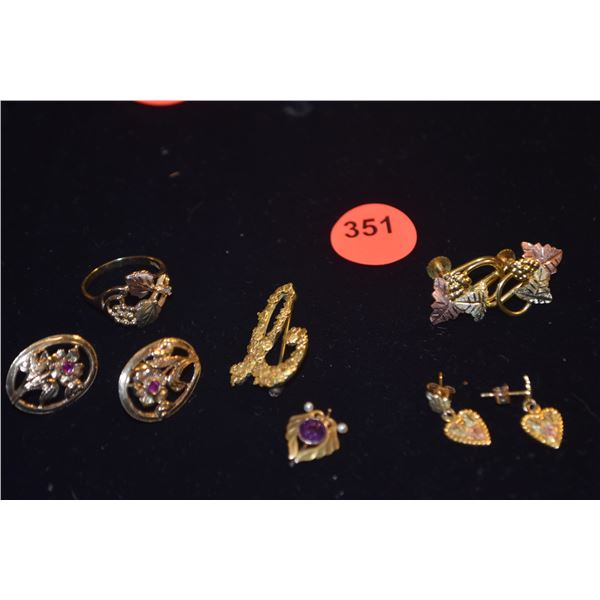 10K BLACK HILLS GOLD JEWELRY (14.2 GTW) (6 PCS)