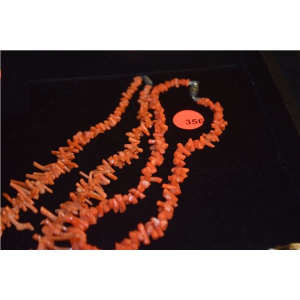 CORAL BRANCH NECKLACES (2 PCS)