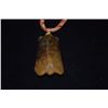 Image 3 : MING'S CARVED CICADA PENDANT ON SILK CORD W/14K BALE & CLASP