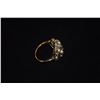 Image 3 : 14K WG OLD EUROPEAN CUT CLUSTER DIAMOND RING, (3 CENTER DIAMONDS APPROX 1.40 CTW, & NUMEROUS MELEE D