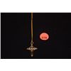 Image 1 : 14K CROSS PENDANT W/18 CHAIN (18") (3.8 GTW)