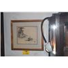 Image 1 : FRAMED ORIGINAL JOHN KELLY, "OLD HAWAII"; SIGNED (20" X 18 3/4")