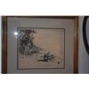 Image 4 : FRAMED ORIGINAL JOHN KELLY, "OLD HAWAII"; SIGNED (20" X 18 3/4")