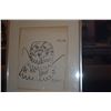 Image 2 : FRAMED BALD EAGLE PRINT; PICASSO (11 1/2" X 14 1/2") (DOES NOT INCLUDE STAND)