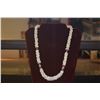 Image 2 : 23" HAWAIIAN NI'IHAU SHELL NECKLACE, MOMI SHELLS & RED & PINK KAHELELANI IN POE POE STYLE