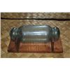 Image 2 : GLASS ROLLING PIN FISHING FLOAT ON CUSTOM KOA STAND