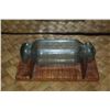 Image 3 : GLASS ROLLING PIN FISHING FLOAT ON CUSTOM KOA STAND