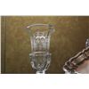 Image 2 : MIXED LOT: STERLING DISH (180 G) & CRYSTAL VASE (2 PCS) (DOES NOT INCLUDE STAND)