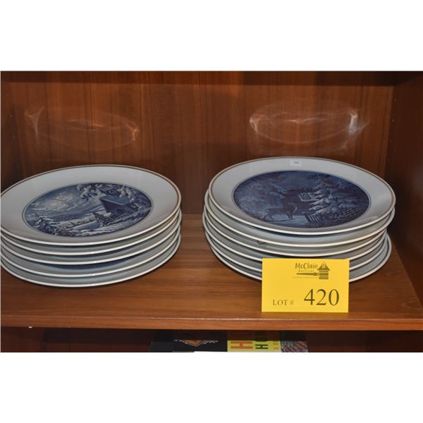 MEISSEN PORCELAIN DECORATIVE WALL PLATES (11 PCS)