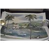 Image 3 : VINTAGE PRINTS: ALA WAI BOAT RIDE, RANCH HOUSE & THE OLD HONOLULU STADIUM BY PIMENTAL (3 PCS)