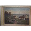 Image 2 : FRAMED PAINTING ON BOARD, COASTAL COTTAGE SCENE; SIGNED (15 1/4" X 12")