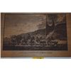 Image 2 : LITHOGRAPH ON BOARD, "A CANOE OF SANDWICH ISLANDS, THE ROWERS MASKED" (28" X 19 1/2")
