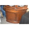 Image 3 : MAHOGANY CORNER CHINA CABINET W/2 DOORS & 1 DRAWER