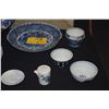 Image 3 : COLLECTION OF BLUE & WHITE CHARGES, BOWLS, VASES, CUP (DOES NOT INCLUDE STAND)