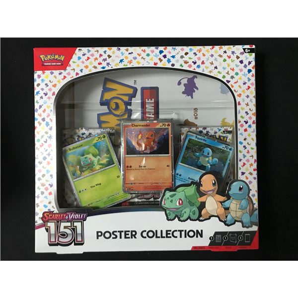 POKEMON TCG SCARLET & VIOLET 151 POSTER COLLECTION SEALED TRADING CARD BOX