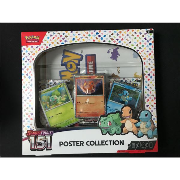 POKEMON TCG SCARLET & VIOLET 151 POSTER COLLECTION SEALED TRADING CARD BOX
