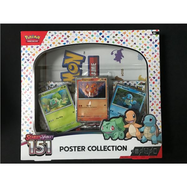 POKEMON TCG SCARLET & VIOLET 151 POSTER COLLECTION SEALED TRADING CARD BOX