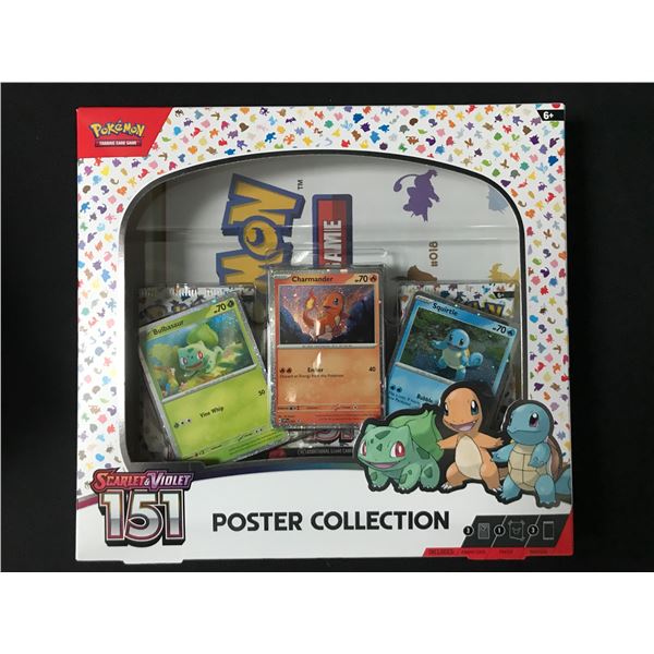 POKEMON TCG SCARLET & VIOLET 151 POSTER COLLECTION SEALED TRADING CARD BOX