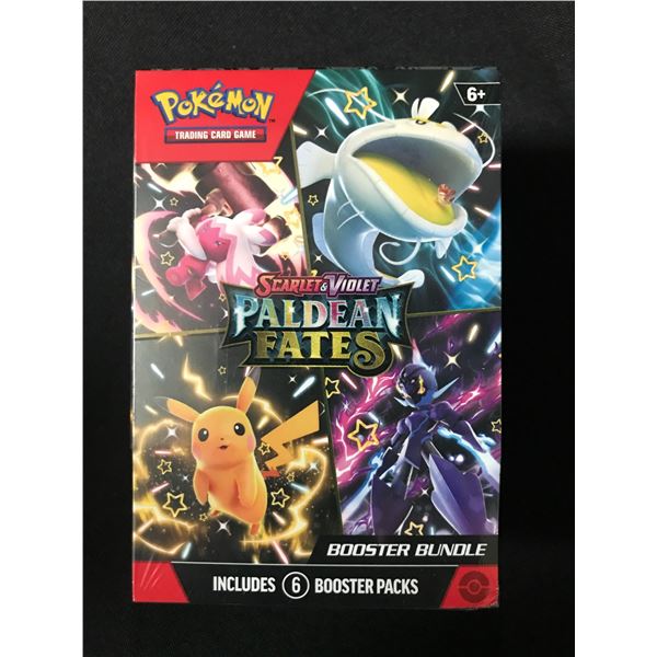 SEALED POKEMON TCG SCARLET AND VIOLET PALDEAN FATES BOOSTER BUNDLE