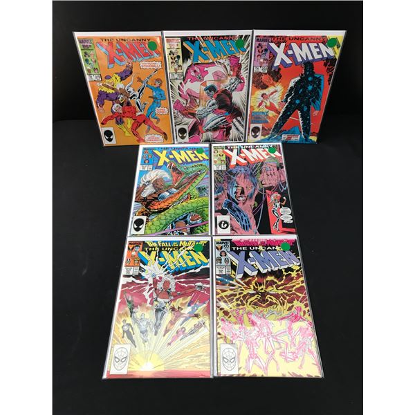 LOT OF 7 THE UNCANNY X-MEN COMICS - MARVEL COMICS