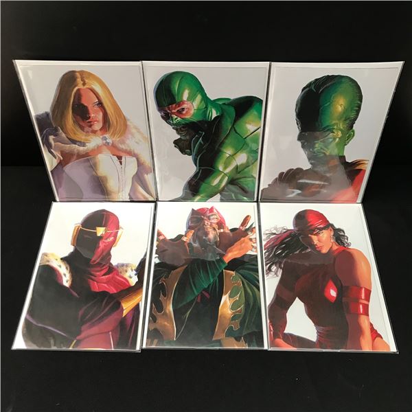 LOT OF 6 ALEX ROSS TIMELESS VARIANT COMICS FEATURING VILLAINS - MARVEL COMICS