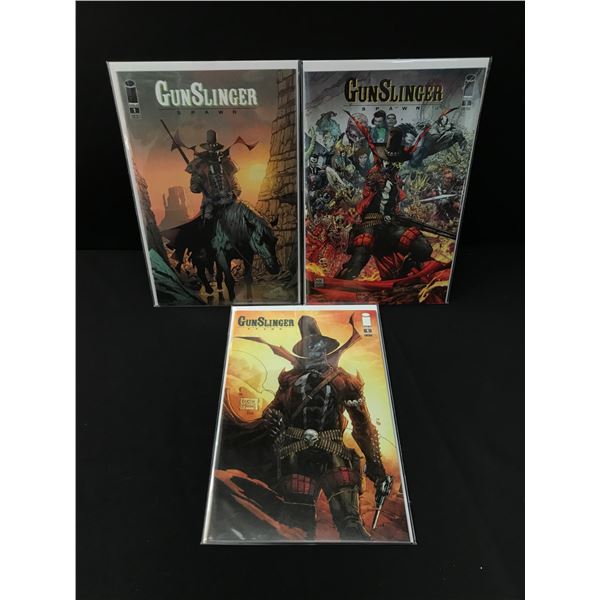 LOT OF 3 SPAWN GUNSLINGER #1 COMICS - IMAGE COMICS