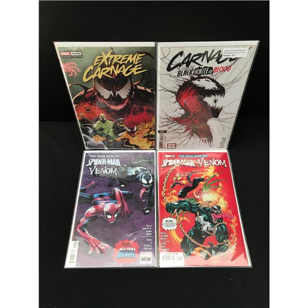 LOT OF 4 COMICS FEATURING VENOM - MARVEL COMICS