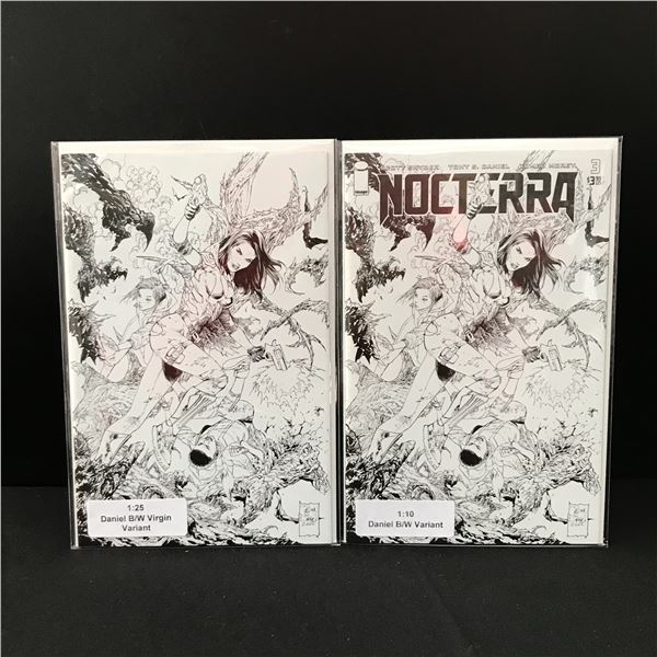 LOT OF 2 NOCTERRA VARIANT COMICS 1:10 & 1:25 - IMAGE COMICS