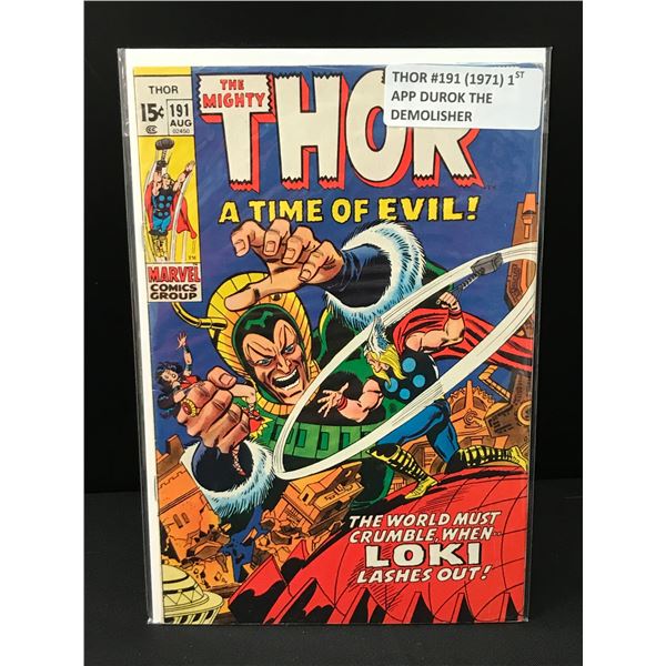 THE MIGHTY THOR #191 (1971) 1ST DUROK THE DEMOILISHER - MARVEL COMICS