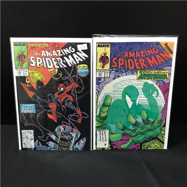 LOT OF 2 AMAZING SPIDERMAN COMICS #310-311 - MARVEL COMICS
