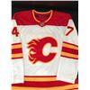 Image 3 : CONNOR ZARY SIGNED CALGARY FLAMES ADIDAS PRO  HOCKEY JESEY - COJO COA