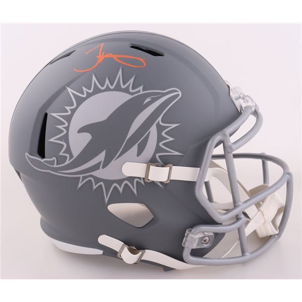 TYREEK HILL FULL SIZED MIAMI DOLPHINS HELMET - BECKETT COA