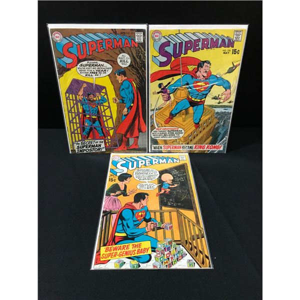 LOT OF 3 SUPERMAN COMICS - DC COMICS