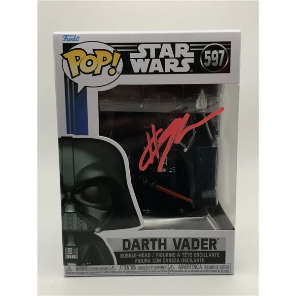 HAYDEN CHRISTENSEN SIGNED DARTH VADER FUNKO POP - WWOC COA