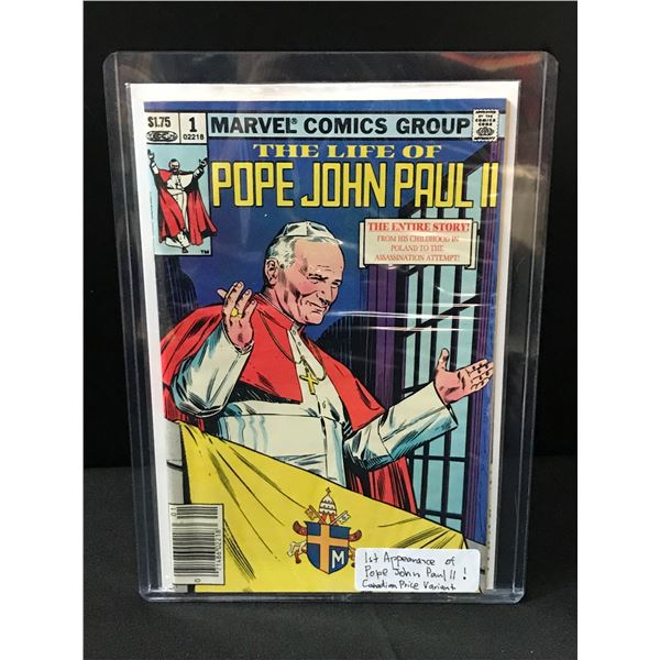 THE LIFE OF POPE JOHN PAUL II #1 - MARVEL COMICS