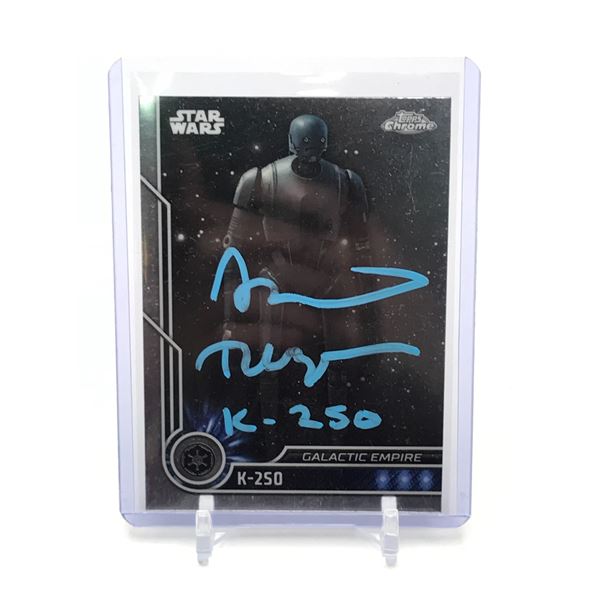 ALAN TUDYK SIGNED K2S0 TRADING CARD - WWOC COA
