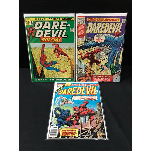 LOT OF 3 DAREDEVIL COMICS - MARVEL COMICS