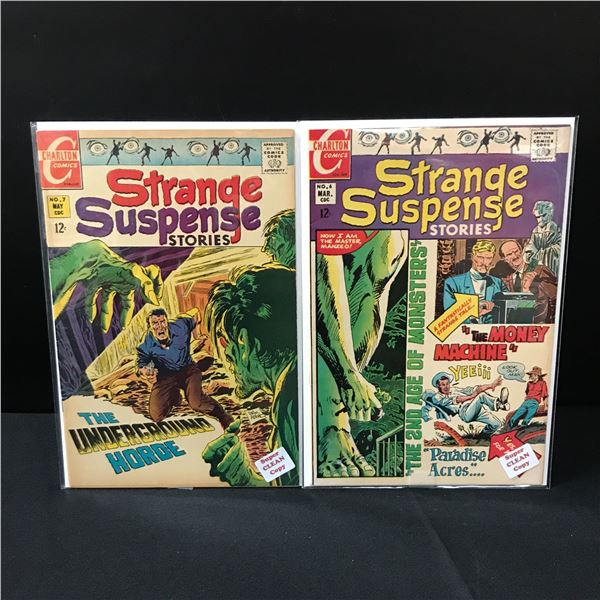 LOT OF 2 STRANGE SUSPENSE COMICS #6-7 - CHARLTON COMICS