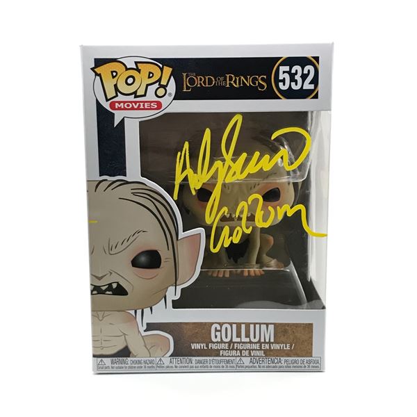 ANDY SERKIS SIGNED GOLLUM FUNKO POP - WWOC COA