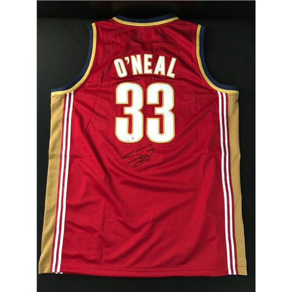 SHAQUILLE O'NEAL SIGNED CLEVELAND CAVALIERS CUSTOM BASKETBALL JERSEY - ACE COA