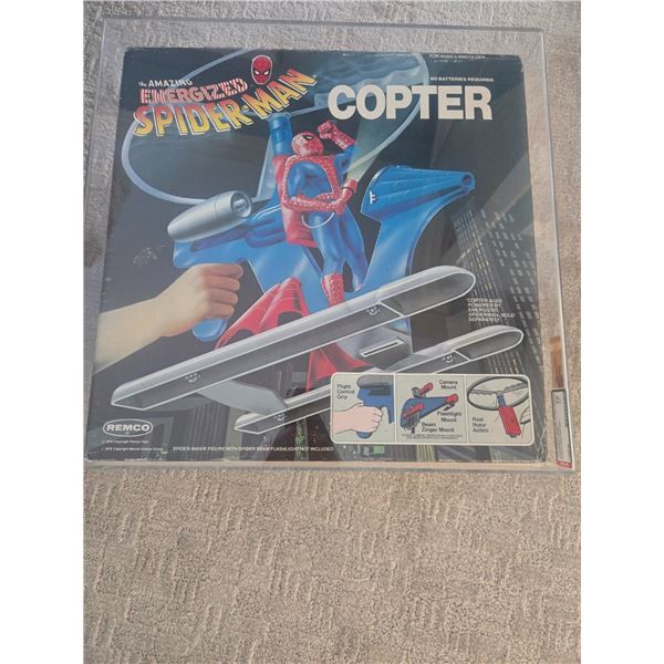 AFA 80 GRADED 1978 THE AMAZING ENERGIZED SPIDERMAN COPTER IN ORIGINAL PACKAGING