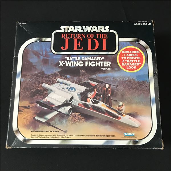 Star Wars RETURN OF THE JEDI BATTLE DAMAGED X-WING FIGHTER IN ORIGINAL PACKAGING