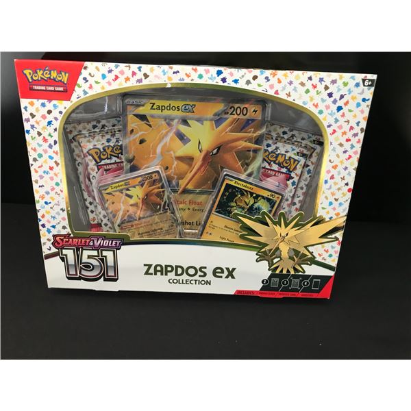 POKEMON TCG SCARLET & VIOLET 151 ZAPDOS EX COLLECTON SEALED TRADING CARD BOX