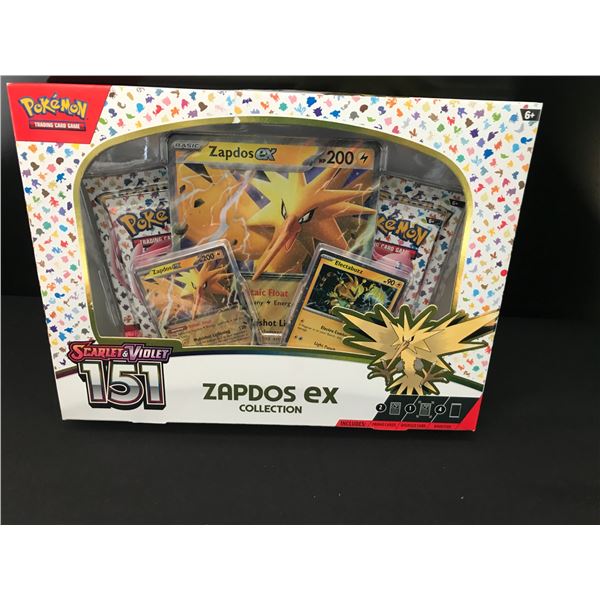 POKEMON TCG SCARLET & VIOLET 151 ZAPDOS EX COLLECTON SEALED TRADING CARD BOX