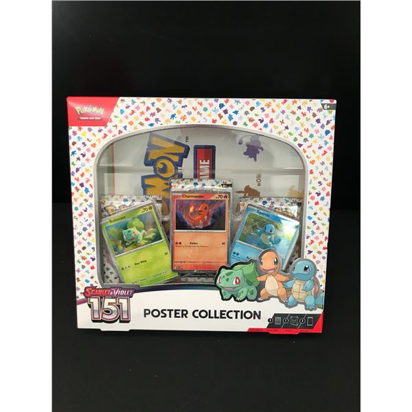 POKEMON TCG SCARLET & VIOLET 151 POSTER COLLECTION SEALED TRADING CARD BOX