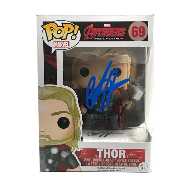 CHRIS HEMSWORTH SIGNED THOR FUNKO POP - KB COA